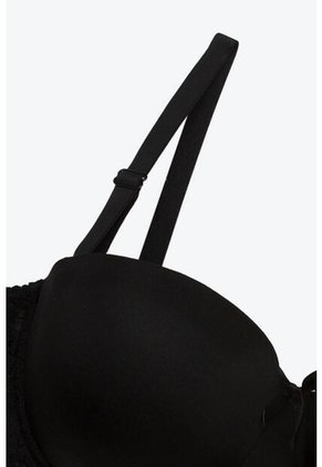 Brasier Strapless En Microfibra Y Encaje 4388 BRASIER T38B NEGRO Lili Pink