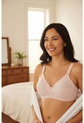 Brasier Clasico Triangular En Encaje 4603 BRASIER, T40B, RSCL Lili Pink