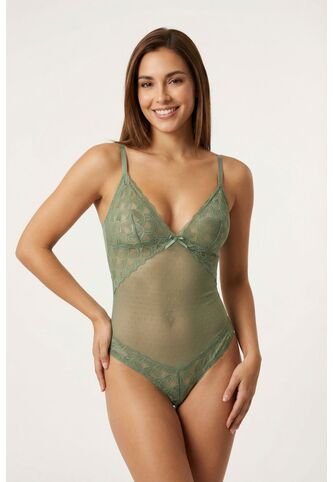 Body En Malla Con Transparencias Y Cortes Delicados EM159-003 BODY ENCAJE, TS, BLCO Lili Pink Lili Pink