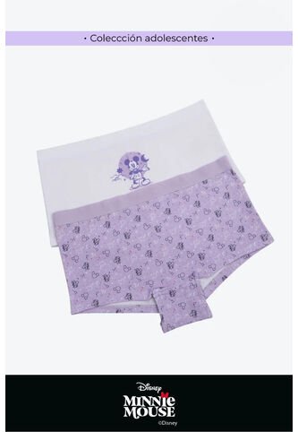 Boxer Nueva Coleccion Disney Para Adolescentes Paquete X2 DJ103-005 PANTY PAQX2, T12, BLCO_DBAN Lili Pink Lili Pink