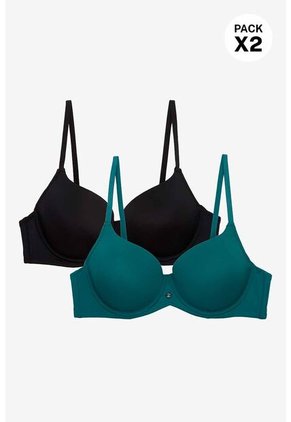 Brasier En Microfibra Copa 3/4 Copa "b" X2 Und 4309D BRASIER X2 T32B NRGO_VRJD Lili Pink