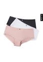 Pantie x3 Negro-Blanco-Palo Rosa Lili Pink de Lili Pink