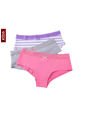 Pantie x3 Blanco-Rosa-Gris Lili Pink Kids de Lili Pink