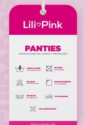 Pantie x3 Negro-Coral-Azul Turquesa Lili Pink