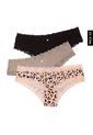 Pantie x3 Palo Rosa-Negro-Café Lili Pink de Lili Pink