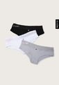 Pantie x3 Negro-Blanco-Gris  Lili Pink de Lili Pink