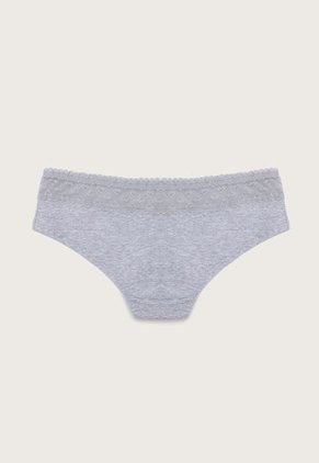 Pantie x3 Negro-Blanco-Gris Lili Pink