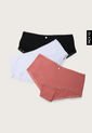 Pantie x3 Negro-Blanco-Salmón Lili Pink de Lili Pink