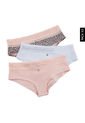 Pantie x3 Blanco-Rosa-Negro Lili Pink de Lili Pink