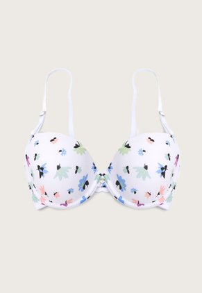 Brasier x2 Blanco Multicolor-Rosa Lili Pink