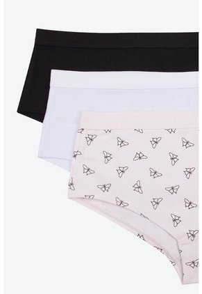 Hipster Confeccionado En Algodón Para Adolecentes Paquete X3 T142 PANTY PAQX3, TS, NRGO_BLCO_RSCL Lili Pink