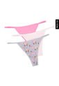 Pantie x3 Rosa-Gris-Amarillo Lili Pink de Lili Pink