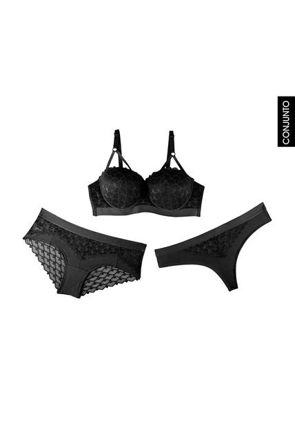 Conjunto Negro Lili Pink
