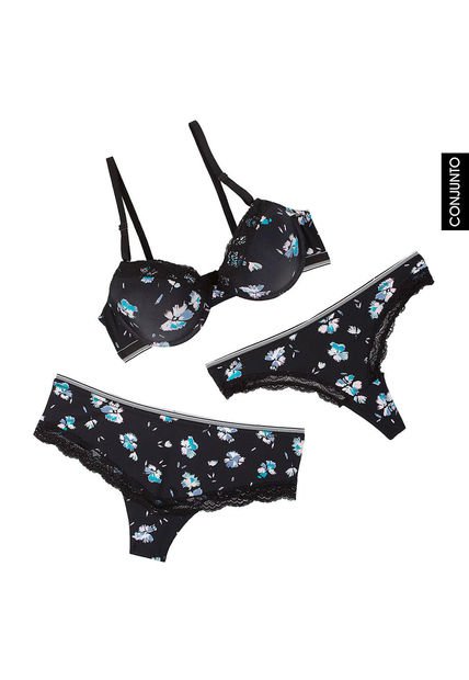 Conjunto Negro-Multicolor Lili Pink