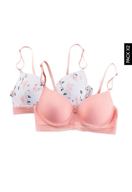 Brasier x2 Blanco-Salmón Lili Pink