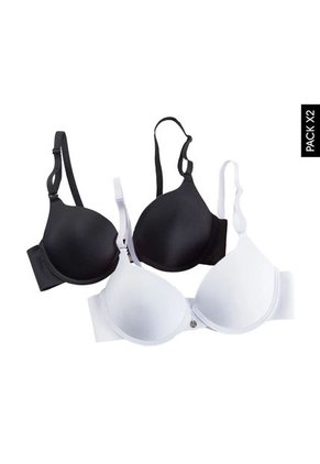 Brasier x2 Blanco-Negro Lili Pink