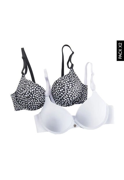 Brasier x2 Negro-Blanco Lili Pink