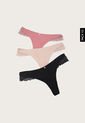 Pantie x3 Negro-Nude-Coral Lili Pink de Lili Pink