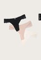 Pantie x3 Negro-Marfil-Nude Lili Pink de Lili Pink