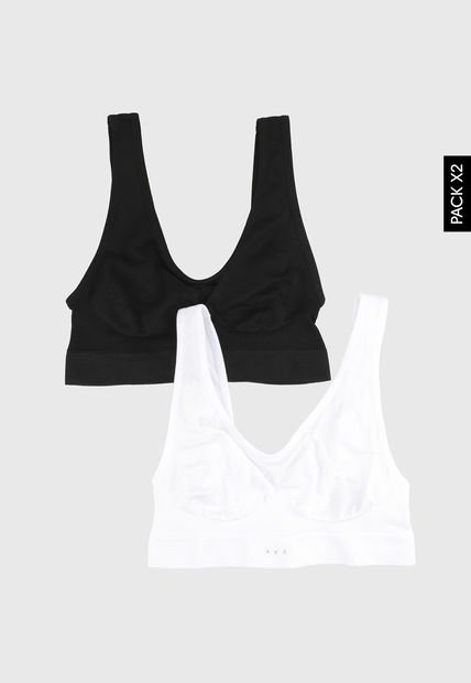 Black Bicolor Top Lili