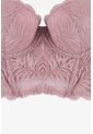 Brasier Tipo Bustier Con Base Inferior Elaborada En Encaje EM178-012 BRASIER ENCAJE, T36B, ROSA Lili Pink de Lili Pink