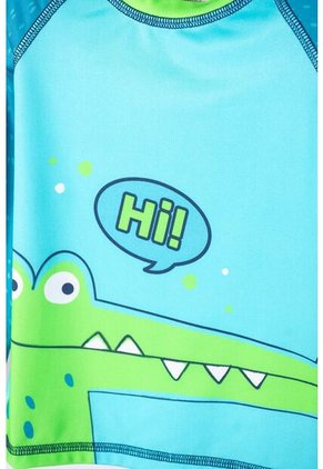 Conjunto De Baño De LittleMic Manga Larga Verde Para Niño 2T A 5T 4T