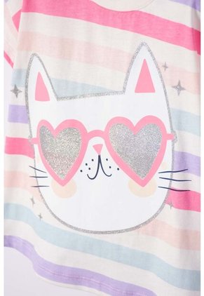 Conjunto De Littlemic Con Short Multicolor Para Niña 2T A 6T 3T