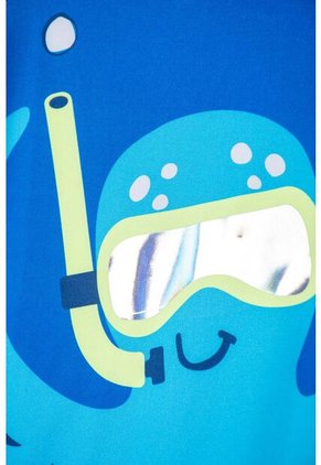 Conjunto De Baño De Littlemic Manga Larga Azul Y Verde Para Niño 2T A 6T 3T