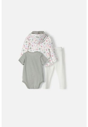 Conjunto LittleMic Multicolor Con Leggins Y Chaqueta Para Bebé Niña 12-18