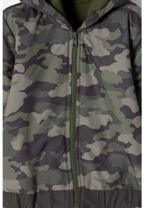Chaqueta Littlemic Con Cierre Verde Militar Niño 2T A 5T 5T
