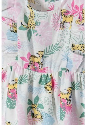 Vestido De LittleMic Multicolor Con Panty Para Bebé Niña 9-12