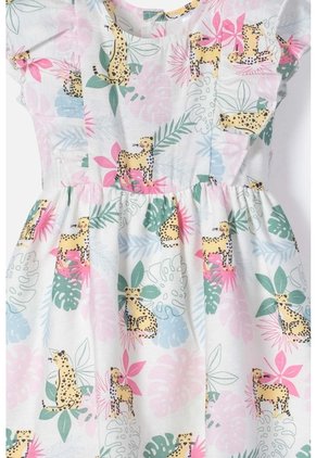 Vestido De LittleMic Multicolor Con Panty Para Bebé Niña 9-12