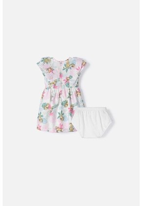 Vestido De LittleMic Multicolor Con Panty Para Bebé Niña 9-12