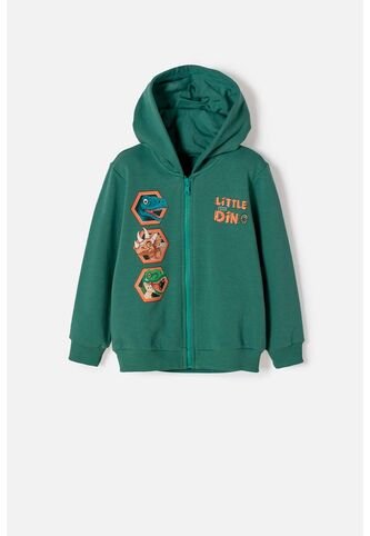 Buzo De Littlemic Con Cierre Verde Para Niño 2T A 6T 5T LittleMic