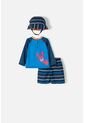 Conjunto De Baño LittleMic Multicolor Con Gorro Para Bebé Niño 12-18 de LittleMic