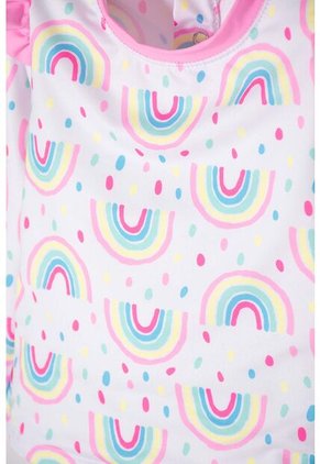 Conjunto De Baño Littlemic Blanco Y Rosa Para Bebé Niña 3-6