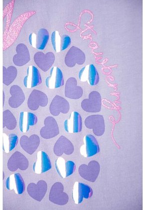 Camiseta De Littlemic Manga Corta Lavanda Para Niña 2T A 5T 2T