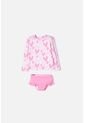 Vestido De Baño LittleMic Multicolor Manga Larga Para Niña 2T A 5T 3T de LittleMic