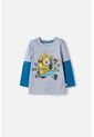 Camiseta Los Minions Manga Larga Gris Para Niño 2T A 6T 2T de LittleMic
