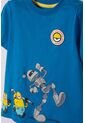 Camiseta De Minions Manga Corta Azul Para Niño 2T A 6T 2T de LittleMic