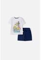 Conjunto De Minions Con Bermuda Multicolor Para Niño 2T A 6T 4T de LittleMic