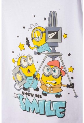Conjunto De Minions Con Bermuda Multicolor Para Niño 2T A 6T 4T