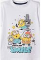 Conjunto De Minions Con Bermuda Multicolor Para Niño 2T A 6T 4T de LittleMic