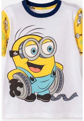 Pijama De Minions Pantalón Largo Multicolor Para Niño 2T A 6T 2T