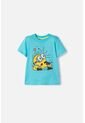 Camiseta De Minions Manga Corta Azul Para Niño 2T A 6T 3T de LittleMic