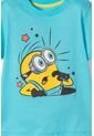 Camiseta De Minions Manga Corta Azul Para Niño 2T A 6T 3T de LittleMic