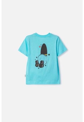 Camiseta De Minions Manga Corta Azul Para Niño 2T A 6T 3T