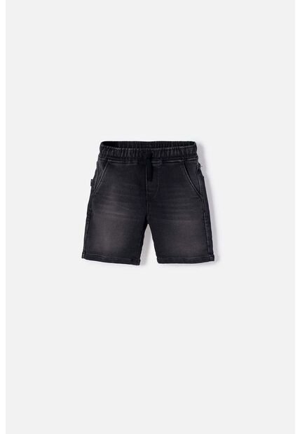 Bermuda De Littlemic Con Cordón Negro Para Niño 2T A 5T 2T