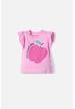 Camiseta LittleMic Rosada Manga Corta Con Bolero Para Niña 2T A 5T 2T de LittleMic