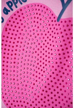 Camiseta LittleMic Rosada Manga Corta Con Bolero Para Niña 2T A 5T 2T